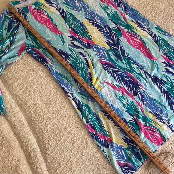 Lilly Pulitzer Sophie Cotton Shift Dress Light As A Feather Print - Picture 12 of 13